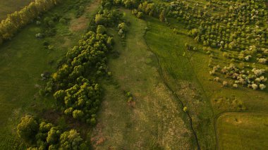 Bir dron ile güzel sahne