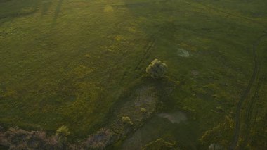 Bir dron ile güzel sahne