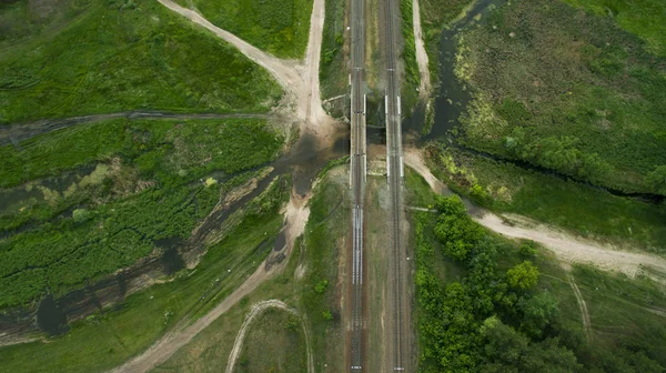 Bela Paisagem Tirada Drone — Fotografia de Stock