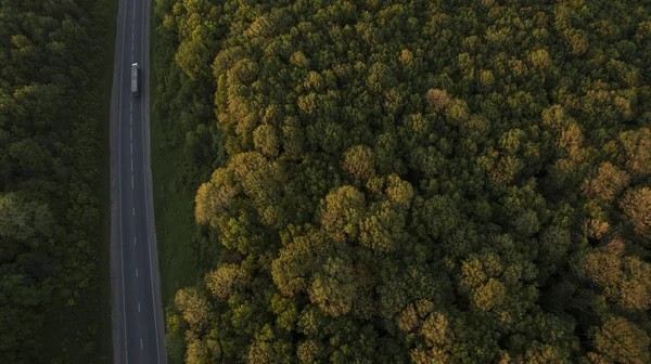 Schöne Landschaft mit einer Drohne — Stockfoto