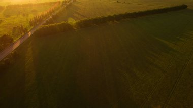 Araç güzel günbatımı atış