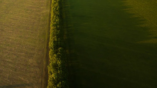 Schöner Sonnenuntergang aus der Drohne — Stockfoto