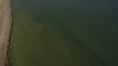 Güzel plaj manzarası yukarıdan