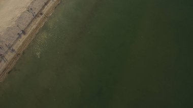 Güzel plaj manzarası yukarıdan