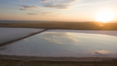 Kuş uçuşu ile rezervuar manzarası