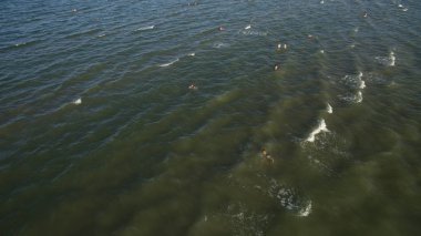 Gün boyunca deniz hava fotoğrafçılığı