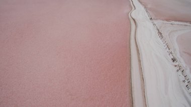 Pembe gölün hava fotoğrafçılığı