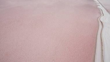 Pembe gölün hava fotoğrafçılığı