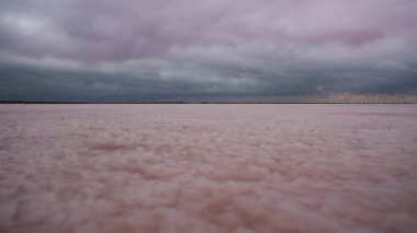 Pembe gölün hava fotoğrafçılığı