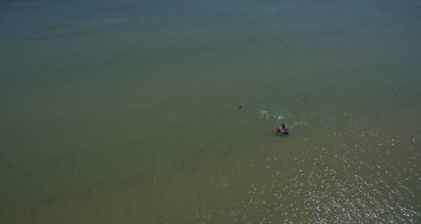 Deniz hava fotoğrafçılığı üzerinde dinlenmek