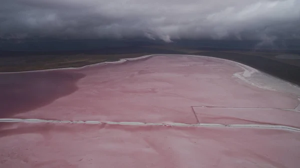 Pembe gölün hava fotoğrafçılığı