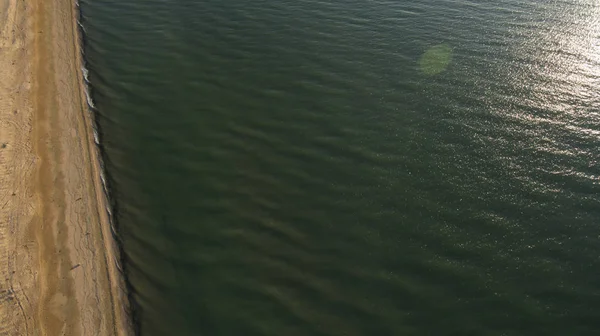 海日落的航空摄影 — 图库照片