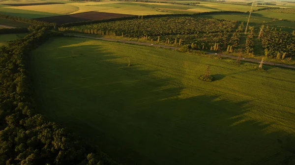 Fotografía aérea de hermosos campos — Foto de Stock
