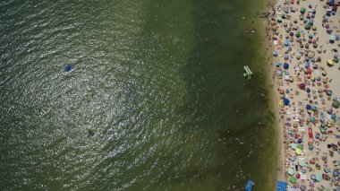 Deniz yukarıdan yaz görünümünde