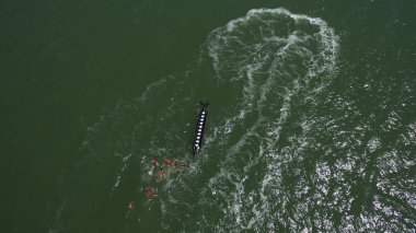 Deniz yukarıdan yaz görünümünde