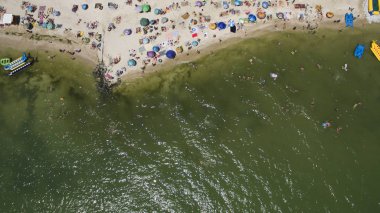 Deniz yukarıdan yaz görünümünde