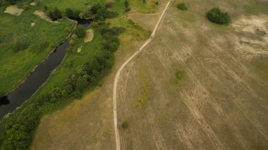 Güzel manzara bir yükseklikten çekim