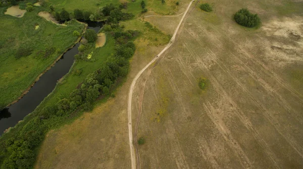 Güzel manzara bir yükseklikten çekim
