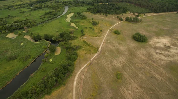 Güzel manzara bir yükseklikten çekim