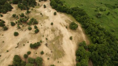 Güzel manzara bir yükseklikten çekim