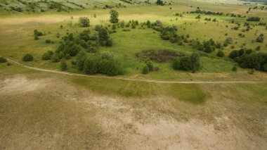 Güzel manzara bir yükseklikten çekim