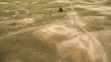 Kumlu çöl hava fotoğrafçılığı güzel manzara