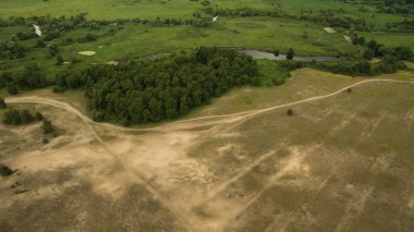 Güzel manzara bir yükseklikten çekim