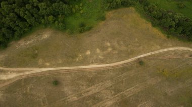 Güzel manzara bir yükseklikten çekim