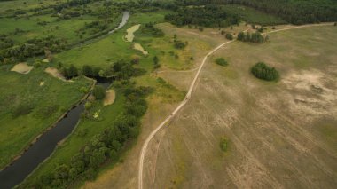 Güzel manzara bir yükseklikten çekim