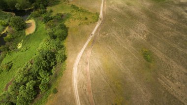 Güzel manzara bir yükseklikten çekim