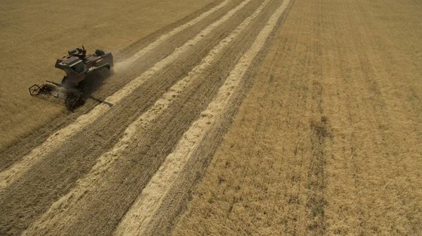 Yukarıdan alan görünümünde traktör