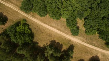 Güzel manzara bir yükseklikten çekim