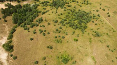Güzel manzara bir yükseklikten çekim