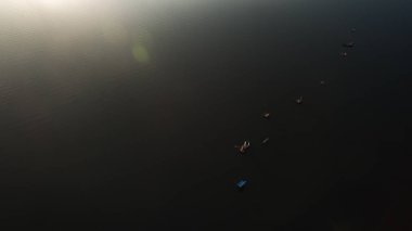 göl günbatımı manzara