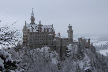 Neuschwanstein Castle in winter time. Fussen. Germany.