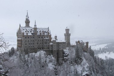Neuschwanstein Castle in winter time. Fussen. Germany.