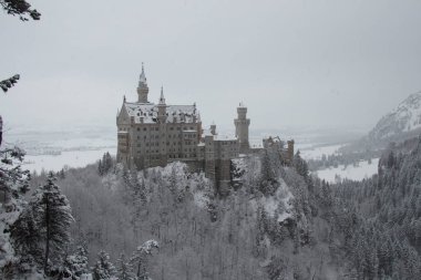 Neuschwanstein Castle in winter time. Fussen. Germany.