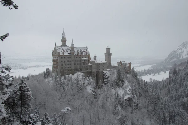 Neuschwanstein Castle in winter time. Fussen. Germany.