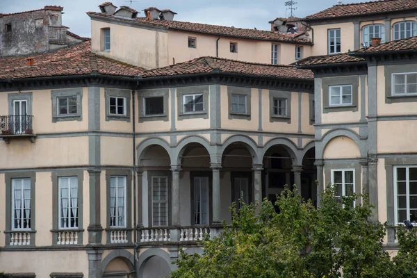 Fragment of Palazzo Pfanner. Lucca. Italy. — Stock Photo, Image