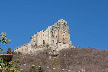 Val di Susa Saint Michael'ın manastırda. Piedmont. İtalya.