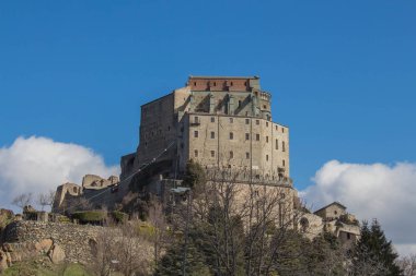 Val di Susa Saint Michael'ın manastırda. Piedmont. İtalya.