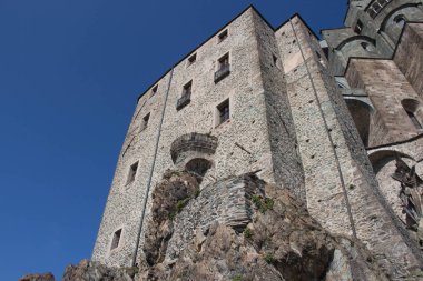 Saint Michaels Abbey Val di Susa içinde açık parçası. Piedmont. İtalya.