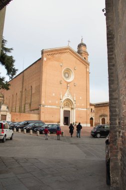 Basilica San Francesco Siena. Toskana, İtalya.