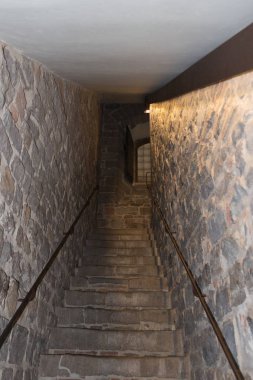 Palazzo Vecchio içinde merdiven, Floransa, Toskana, Italya.