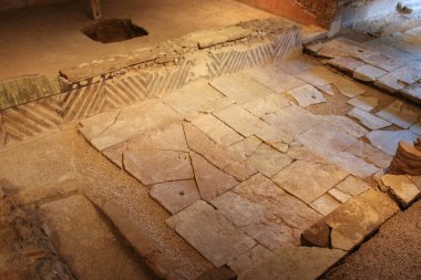 Çeşmelerin Domus 'u. Santa Giulia Müzesi, Brescia, Lombardy, İtalya.