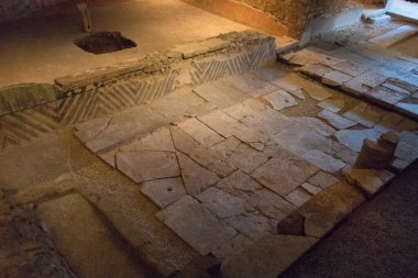 Çeşmelerin Domus 'u. Santa Giulia Müzesi, Brescia, Lombardy, İtalya.