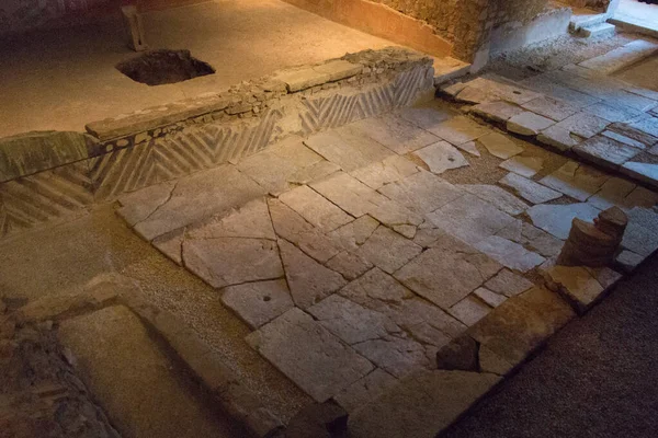 Domus der Springbrunnen. das museum von santa giulia, brescia, Lombardei, italien. — Stockfoto