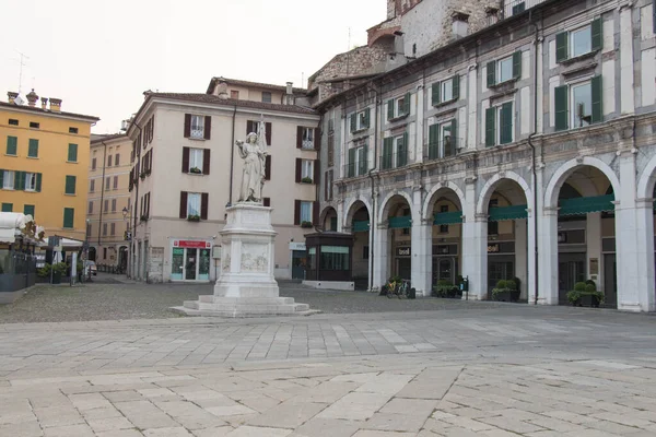 Lombardy Olaszország 2018 Augusztus Bella Italia Emlékmű Látképe Piazza Della — Stock Fotó