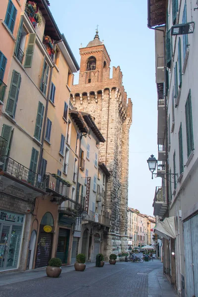 Brescia Italia Agosto 2018 Vista Del Corso Giuseppe Garibaldi Con — Foto de Stock