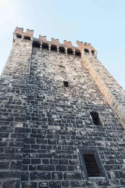 Brescia Itália Agosto 2018 Vista Traseira Torre Della Pallata Agosto — Fotografia de Stock